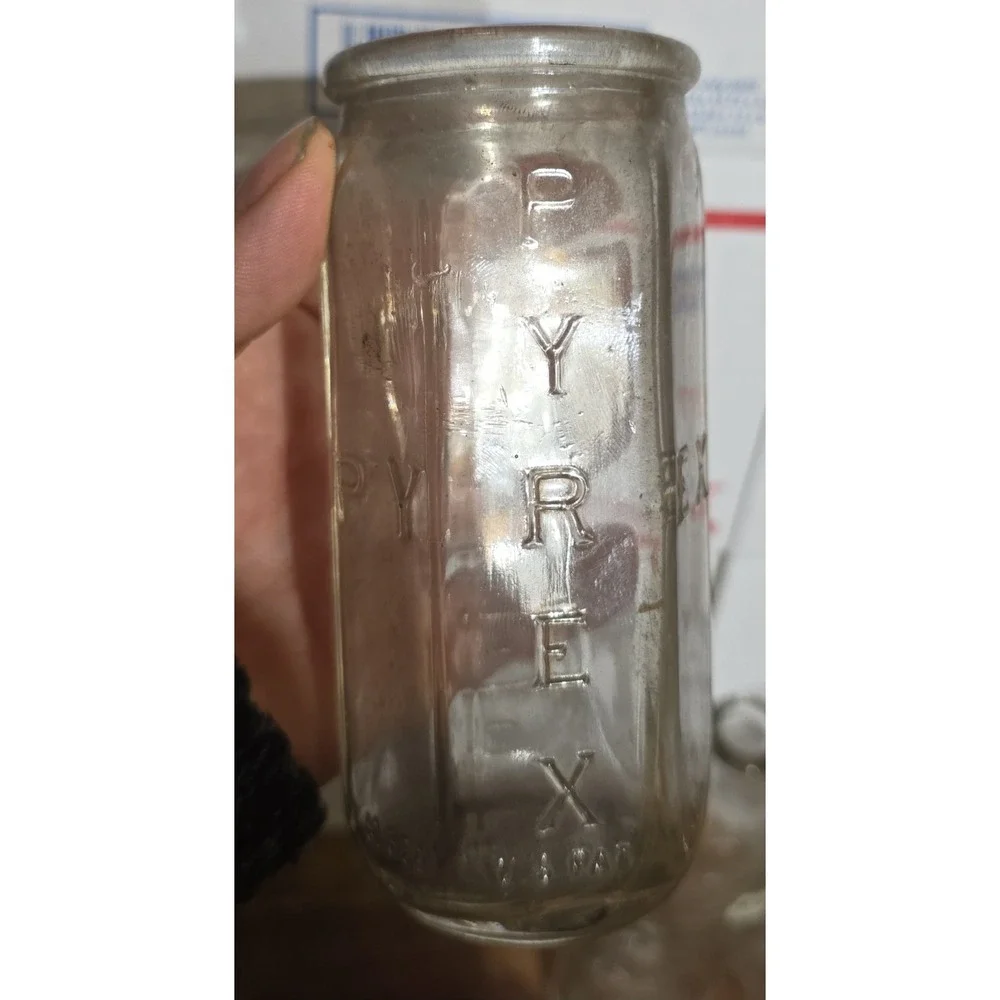 Glass Pyrex Baby Bottle + Old Black Pepper Coffee Spice Jar +‎ Spritzer